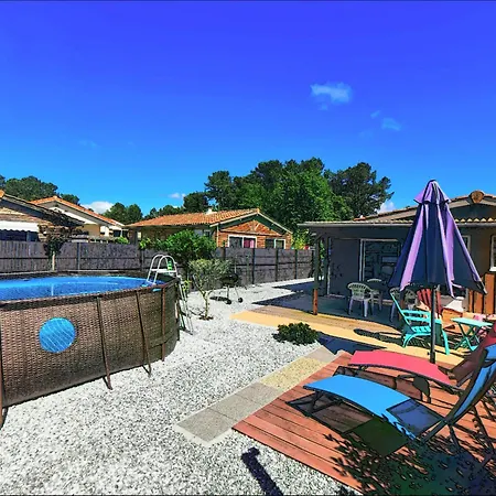 Maison Piscine Privee 4a5 Pers9 & 11 Kms Des Plages Oceanes Et Du Linxe